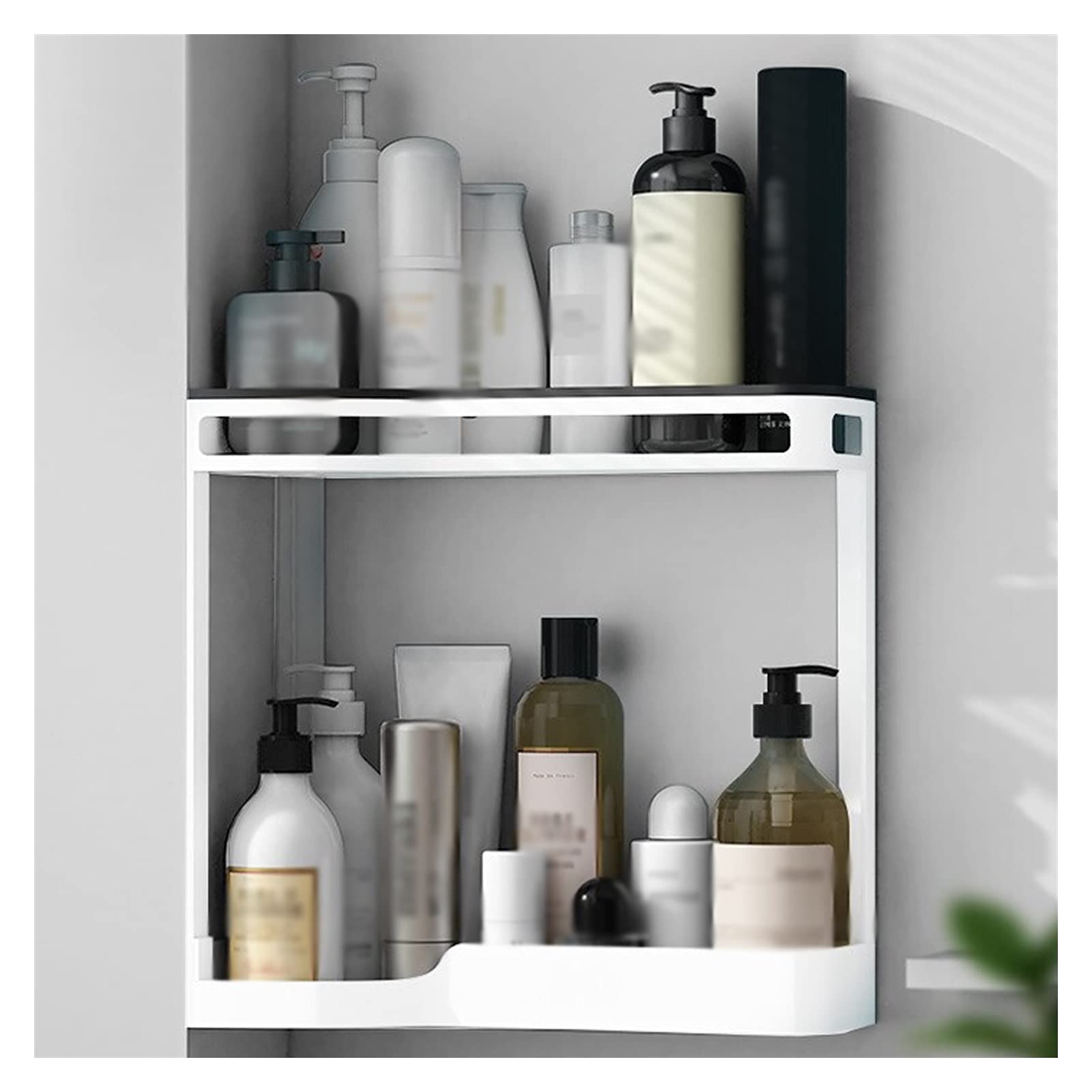 Étagère flottante murale décorative blanche pour en finir avec le désordre de salle de bain