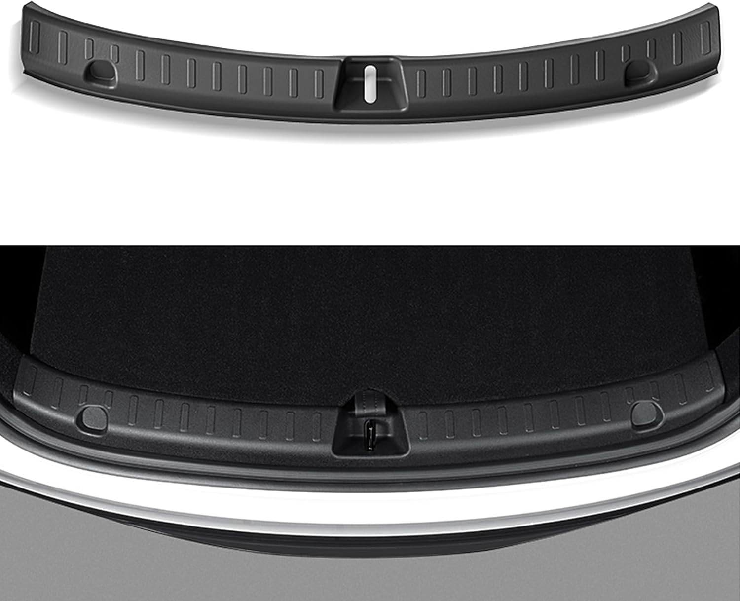 Rear Bumper Guard Trunk Sill Cover Protector - TPE Material for Tesla Model Y Juniper 2025 2026