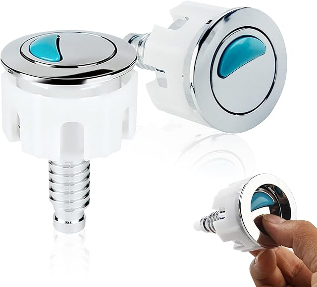 2Pcs Toilet Flush Buttons Replacement Dual Flush Button, Toilet Push Button Compatible with Ideal Standard Cistern