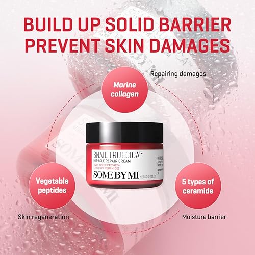 Miniatura 3 de SOME BY MI Caracol Truecica Miracle Repair Cream - 2.02 onzas, 2.0 fl oz - Hecho de mucina de caracol para piel sensible - Hidratante facial de