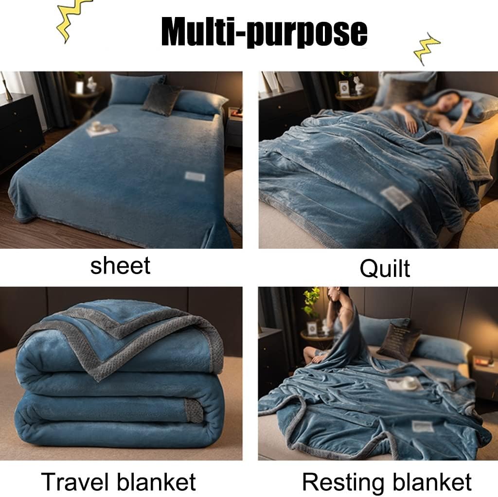 Bedspread Classic Atmosphere Pure Color Patch Embroidery Let Bedroom Single Double Bed Soft and Warm Quilt Birthday Present (Color : B Size : 180000cm) (A 200 * 230cm)