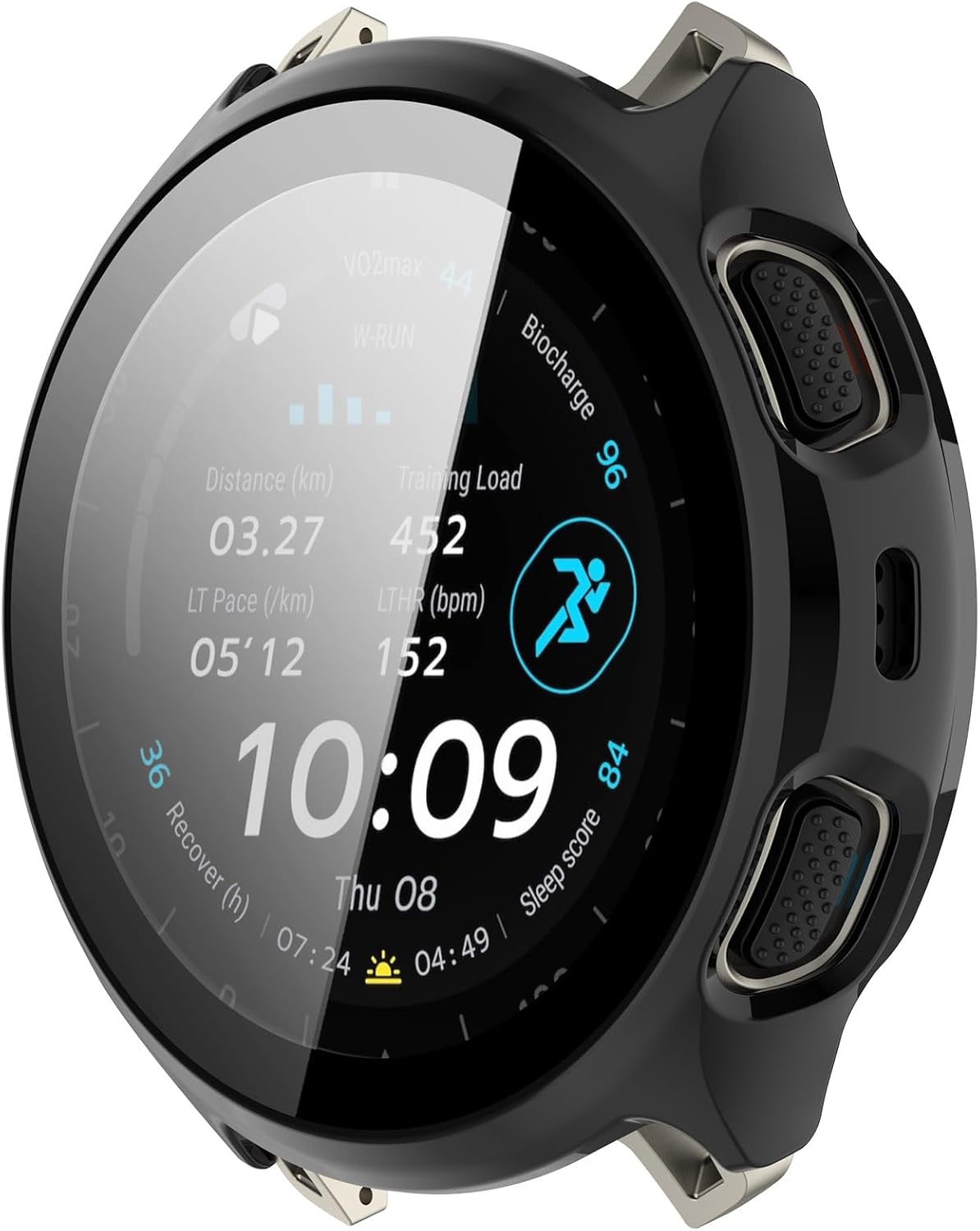 Compatible for Amazfit Cheetah 2 Pro Case, Luxury Hard PC Scratch Resistant Bumper Protective Cover for Amazfit Cheetah 2 Pro Smartwatch (Black)
