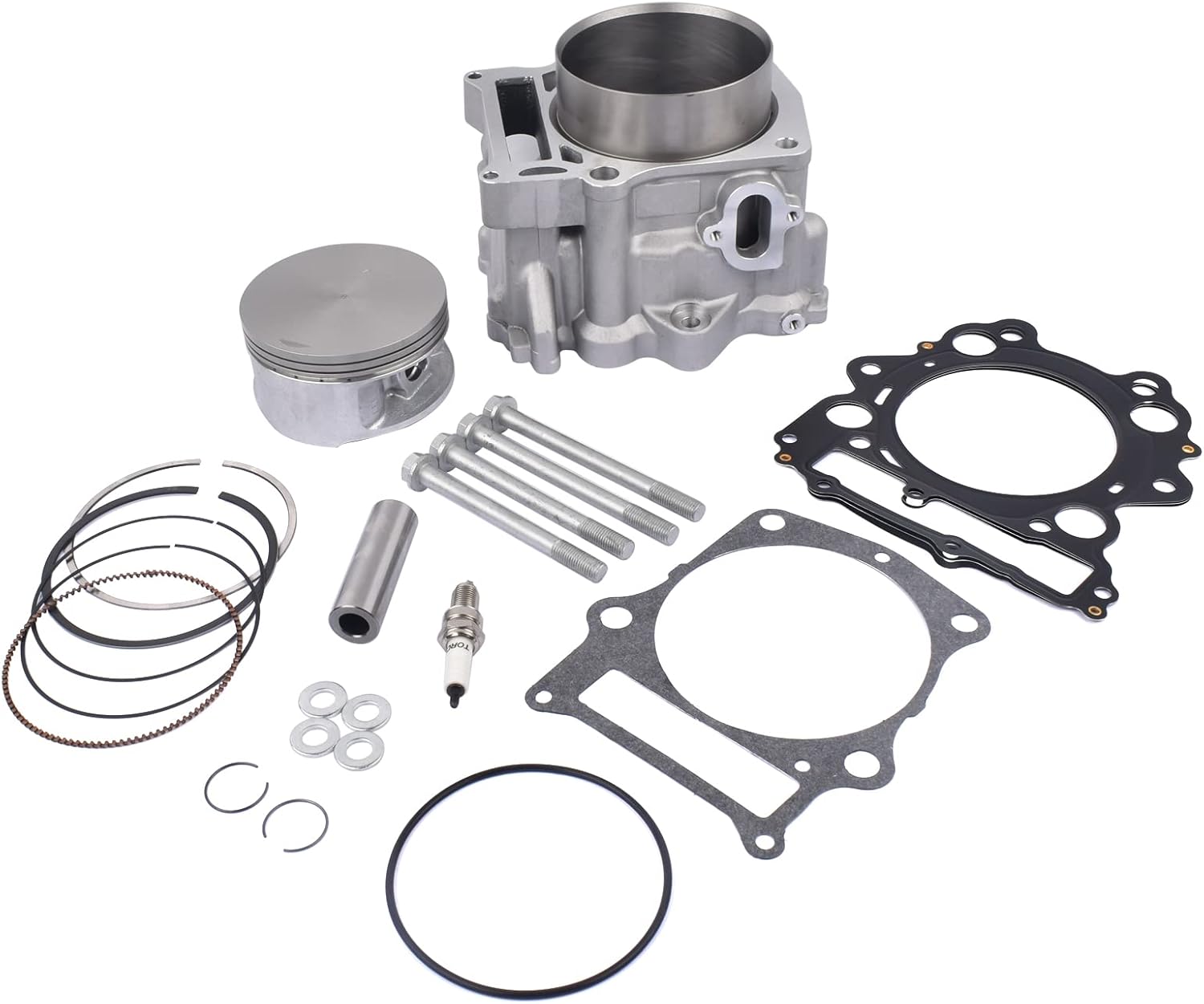 686cc Big Bore Piston Cylinder Kit Replacement for Yamaha Raptor 660R 2001-2005 Yamaha Grizzly 660 2002-2008 Yamaha Rhino 660 2004-2007 102mm3YF-11310-01 93450-24028-00