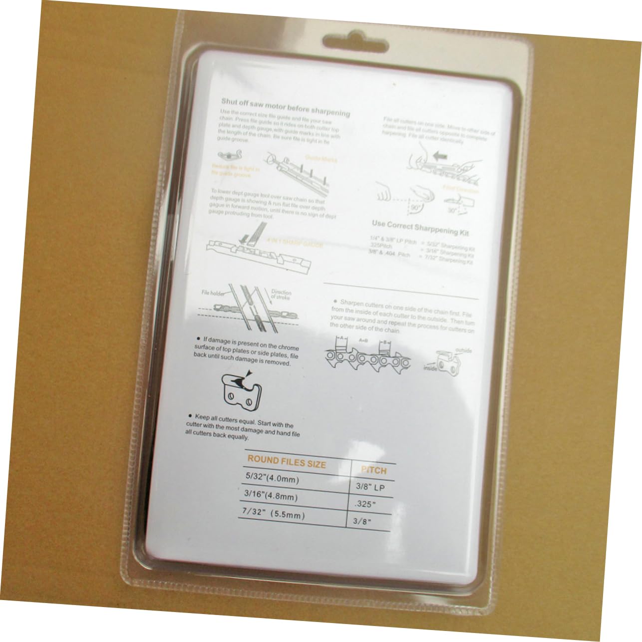 Kit Di Affilatura Per Lima Per Motosega 10 Pezzi Lima Durevole in Metallo Kit Di Affilatura Per Catene Strumento Portatile