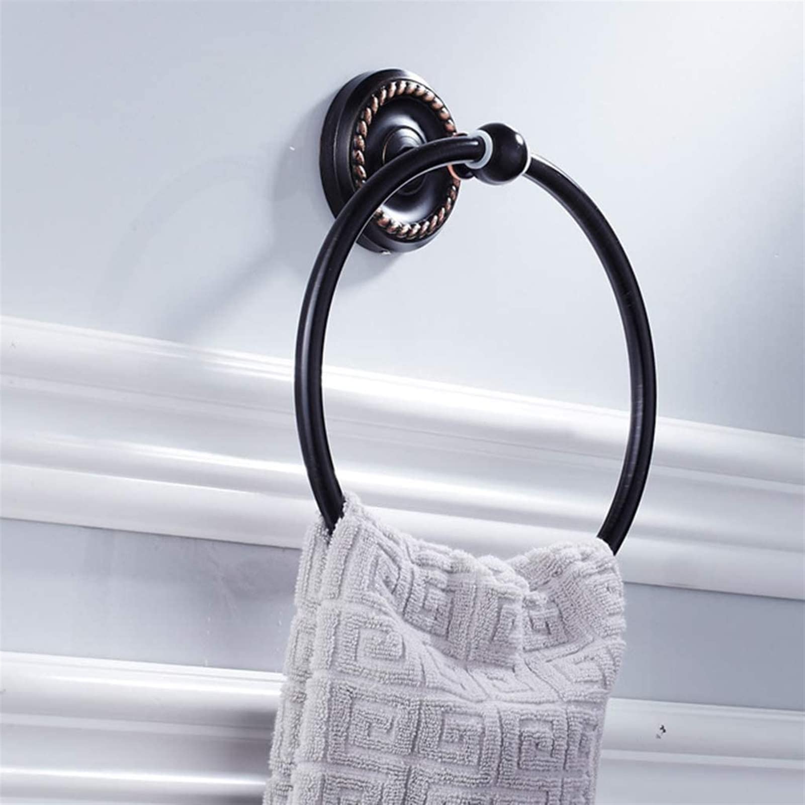 Retro Handtuchring, Metall Messing Badezimmer Handtuchring Runde Handtuch Ring Hardware Dekoration Zubehör Wandmontage Handtuchständer Bad Handtuchstange
