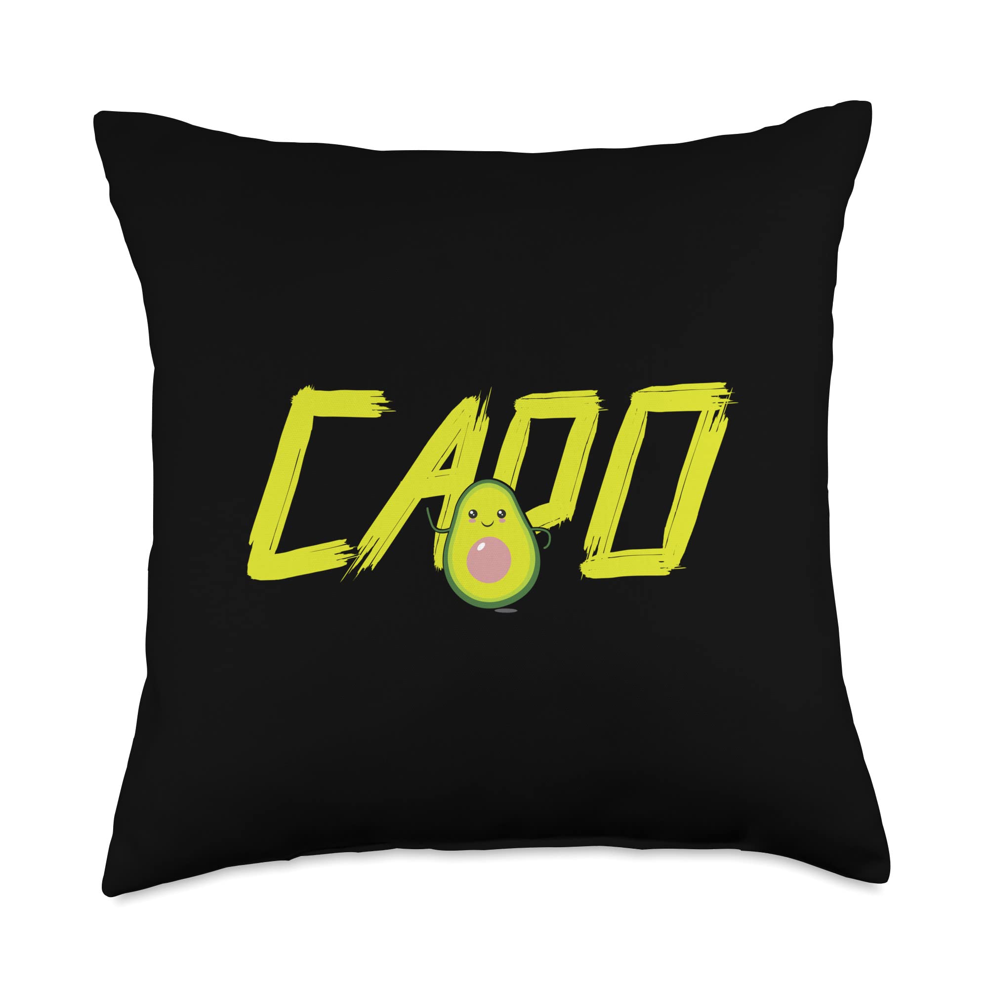 Kokuin Paar Avocado Couple Cado Vegan Throw Pillow, 18x18, Multicolor