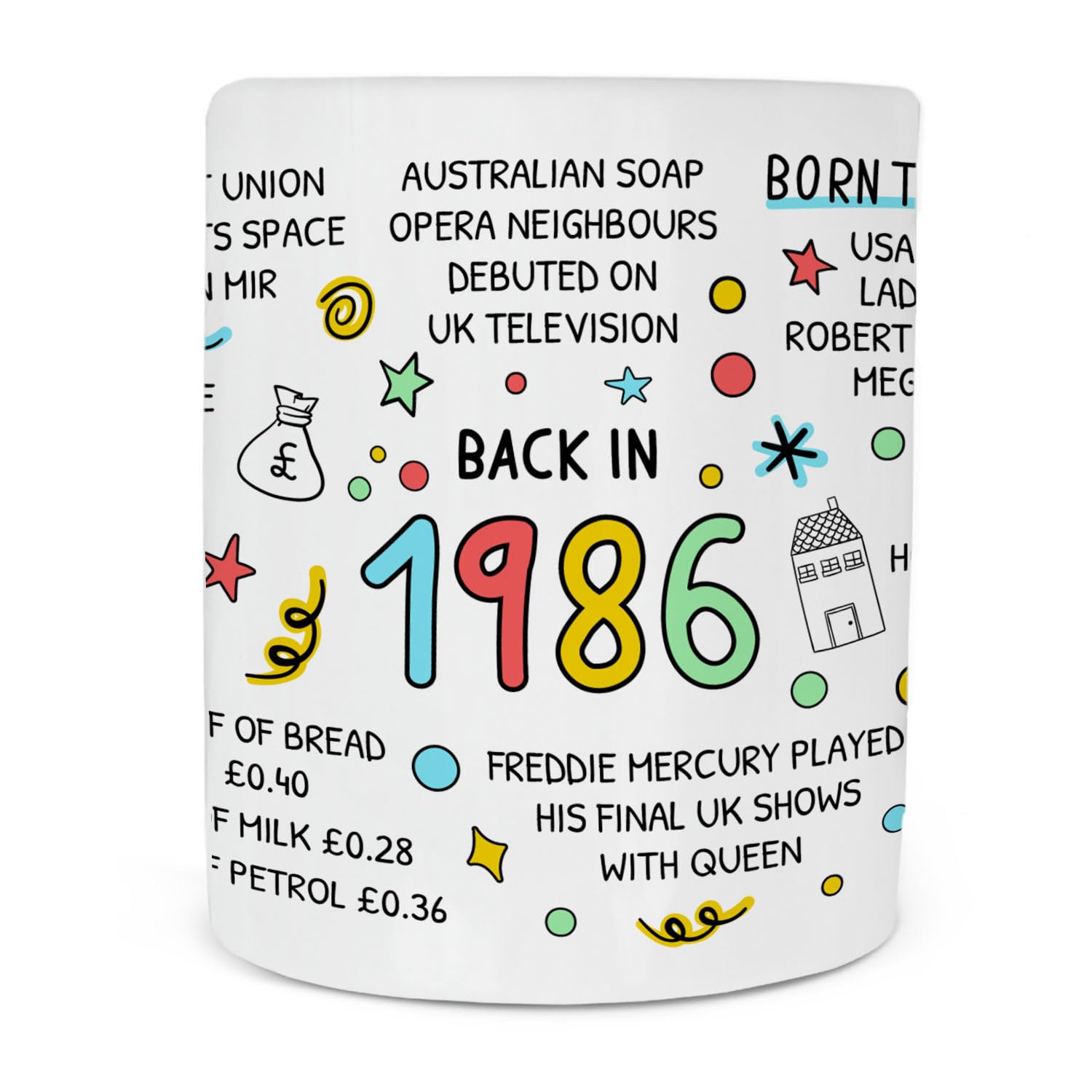 40th Birthday Mug, Milestone Birthday Gift, Back in 1986, 40th Birthday Gift, Anniversary Keepsake
