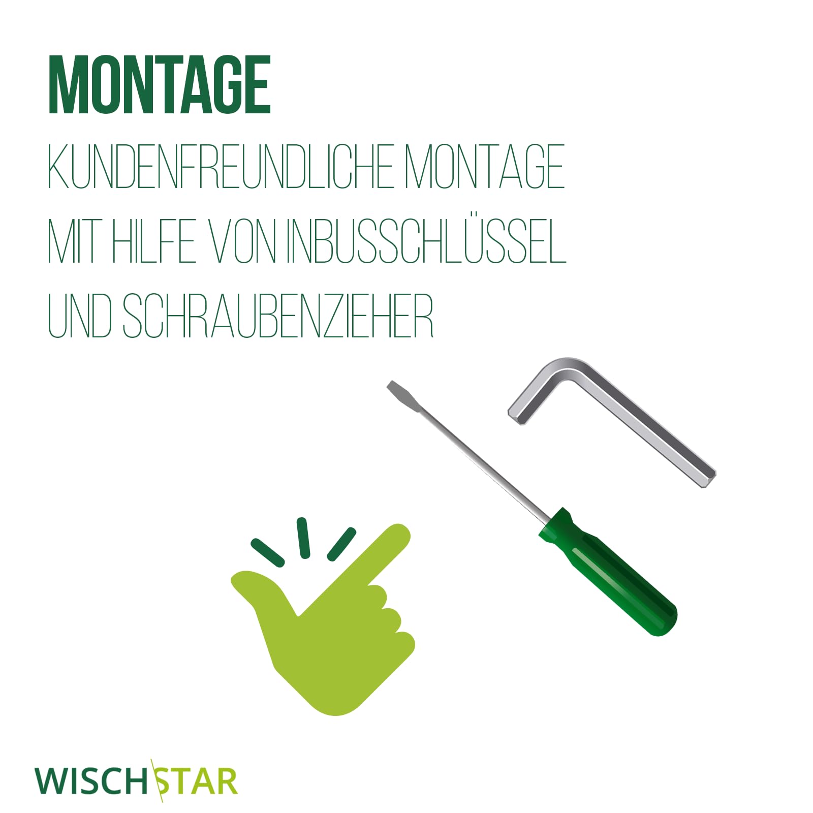 Wisch-Star Reinigungswagen mit Presse 40x27x35cm, inkl. 19L Putzeimer | Profi-Putzwagen für Privathaushalt & Gewerbe, mit Auswringer, 360° drehbaren Rollen, einfaches & komfortables Handling
