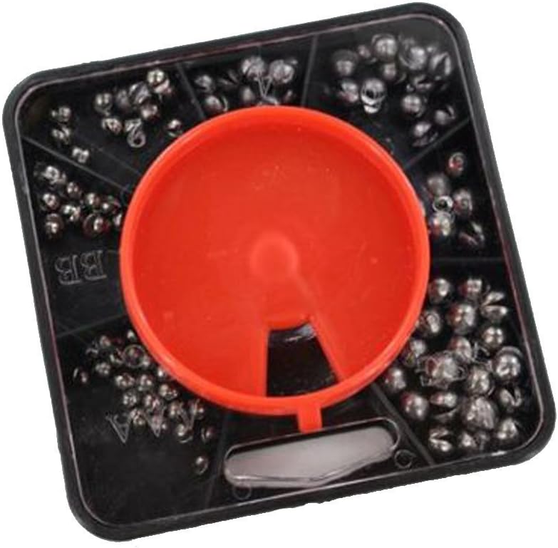 Ardisle 7 Way Split Shot Fishing Dispenser Weights Compartment Free Soft Sinker Float