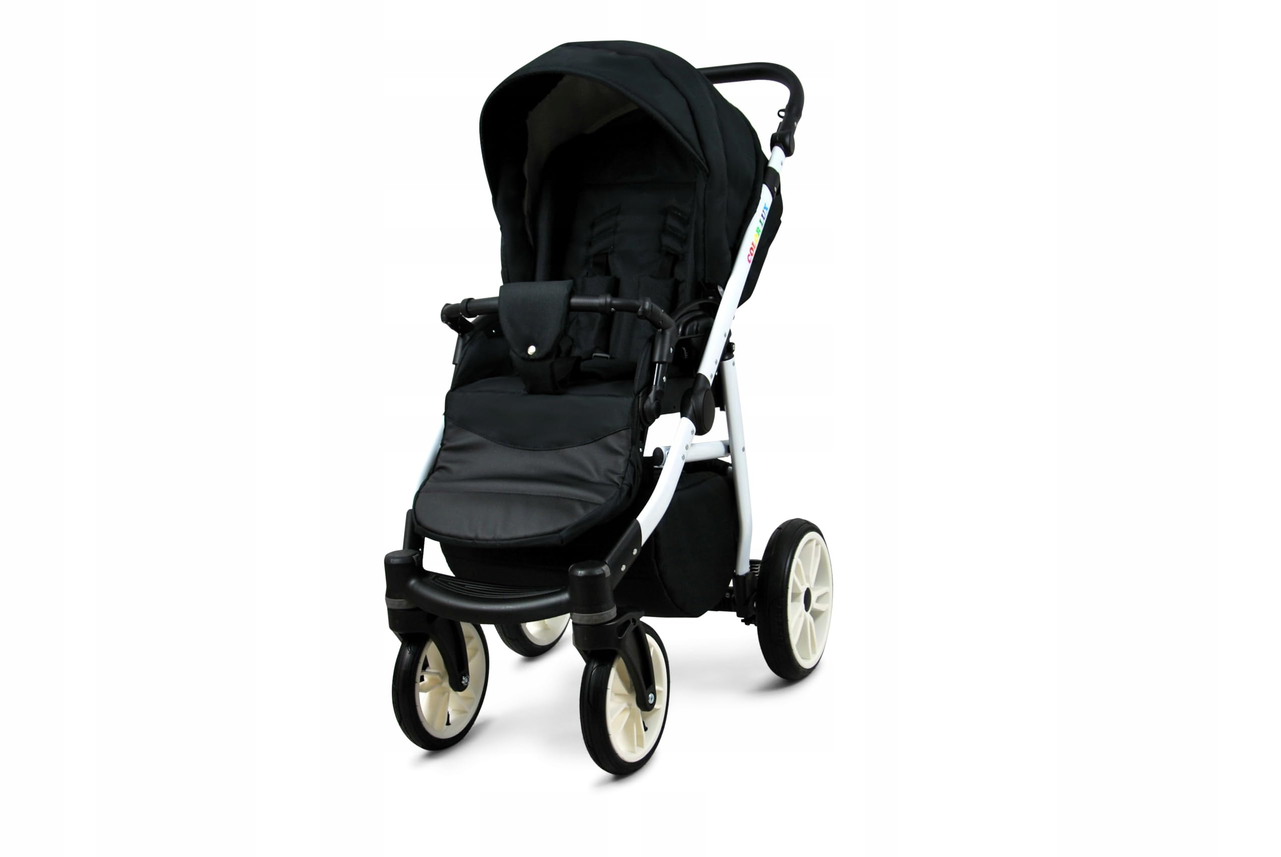 BabyLux® Kinderwagen Set 3 in 1 - Color Lux - incl. Babywanne, Buggy Sportsitz, Auto-Babyschale - Autositz - Kinderwagenset - Kombikinderwagen mit Wickeltasche, Regenschutz usw.