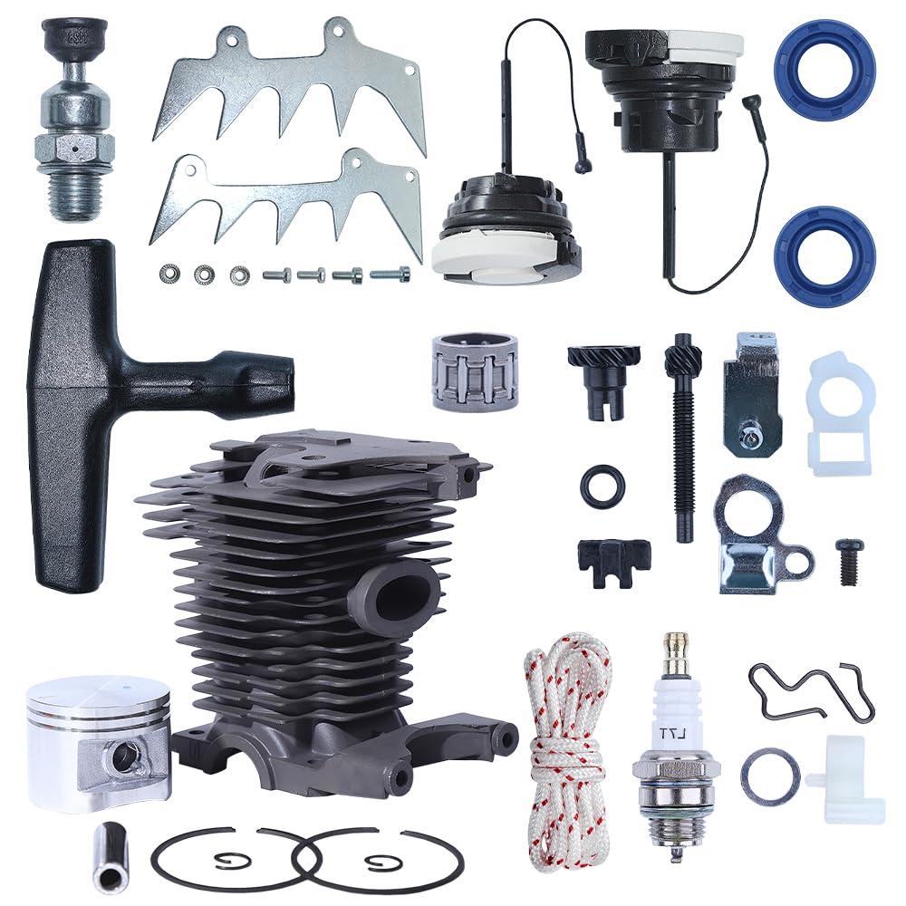 Kit de Ajuste de púas de Arranque Dg de pistón de Cilindro de 46mm for Motosierra Stih MS280 MS270 MS 270 280, Kit de trinquete de Arranque con Tapa de Gas