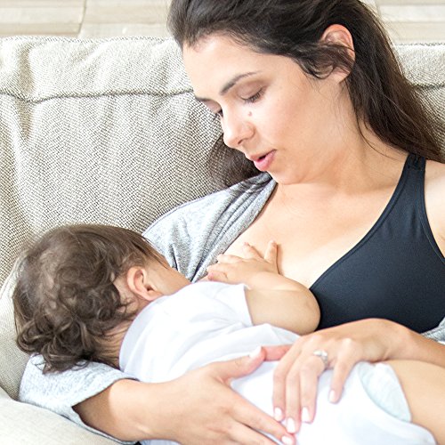 Medela Sleep Bra Sutiã de Enfermagem para a noite, sem costuras e sem fio, Preto, 85C