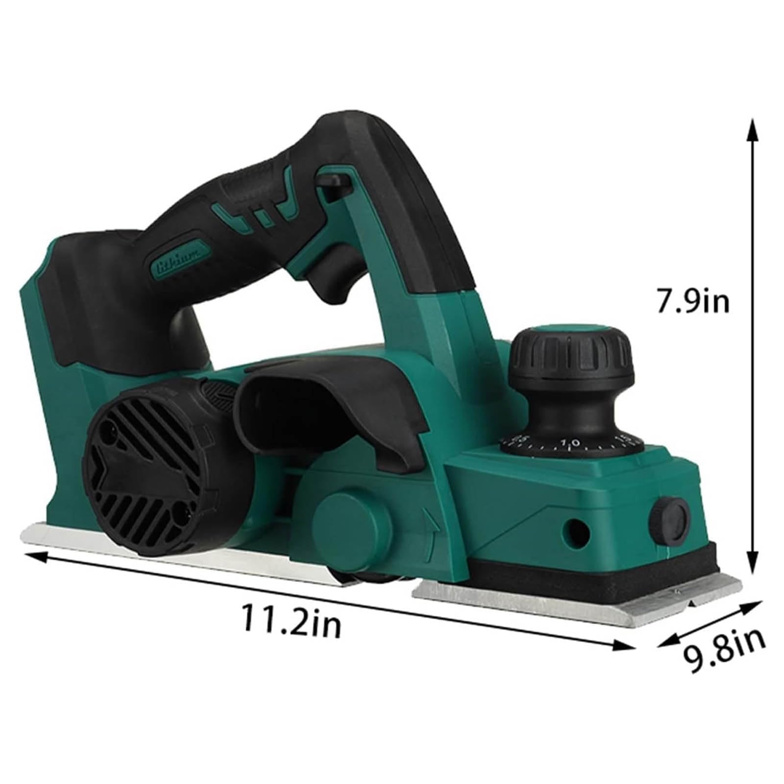 Raboteuse électrique portative sans Fil 20V, Machine de découpe de Bois portative avec 2 Batteries Rechargeables 20000 TR/Min, raboteuse électrique à Bois