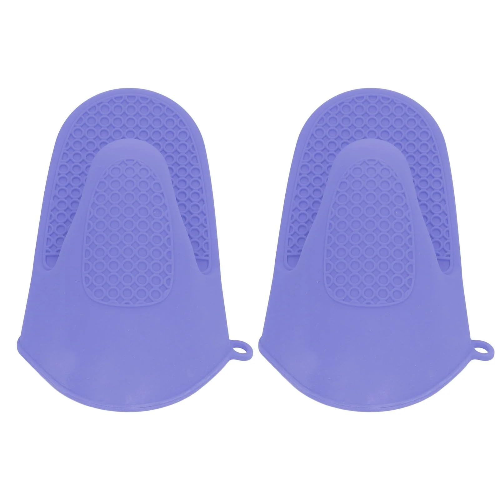 2pcs Oven Mitts Heat Resistance Anti Scalding Thickened Silicone Cooking Pinch for Home Kitchen For Cooking & Baking(PURPLE)
