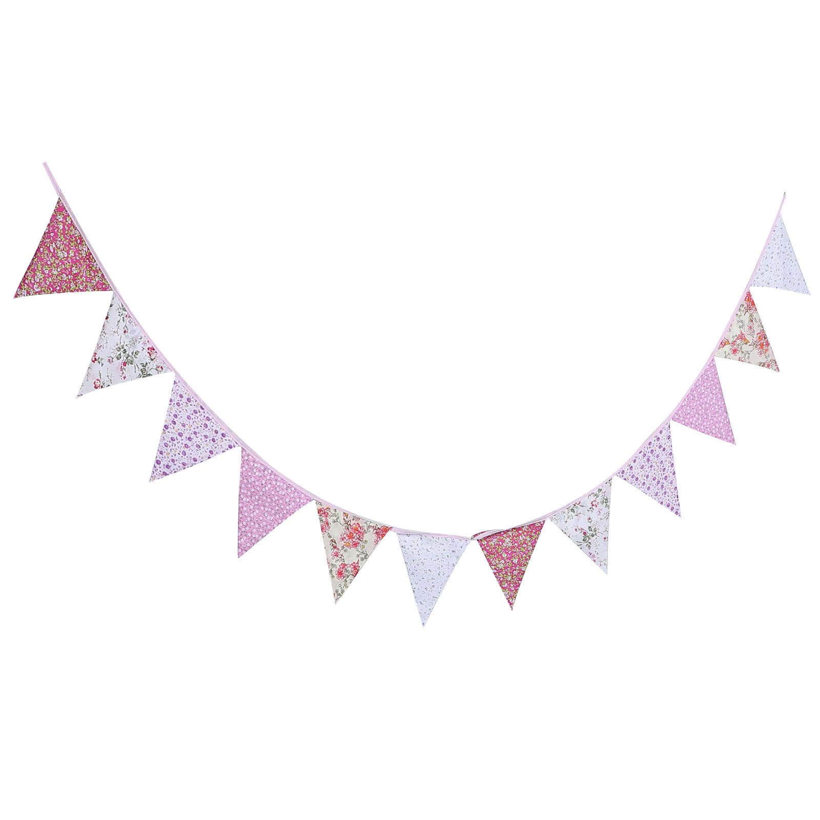 Guirlande de fanions floraux pour fête prénatale vintage et décoration de mariage chic