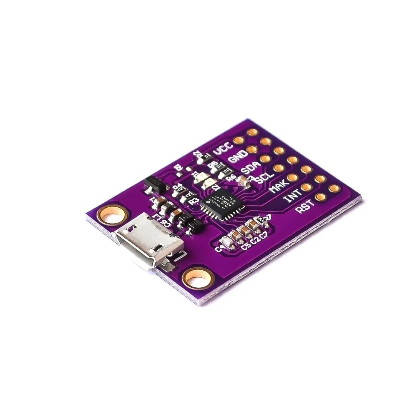 2 pièces Carte de débogage CP2112, Module de Communication USB vers I2C IIC, MicroUSB 2112 pour CCS811