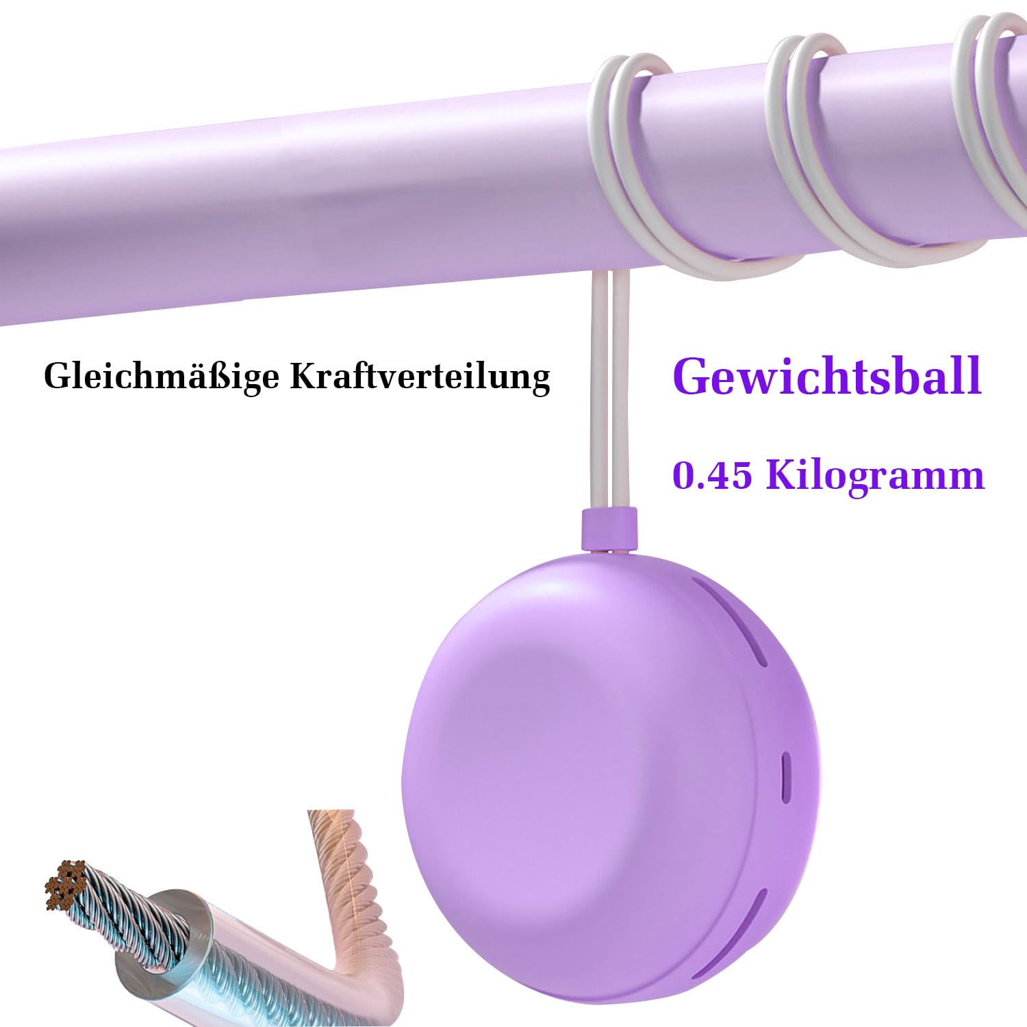 Smart stille Hoelahoep voor volwassenen, 100 cm, intelligente teller, instelbare gewichtsverlies en fitness, elektrisch geplateerde massagekop, paars
