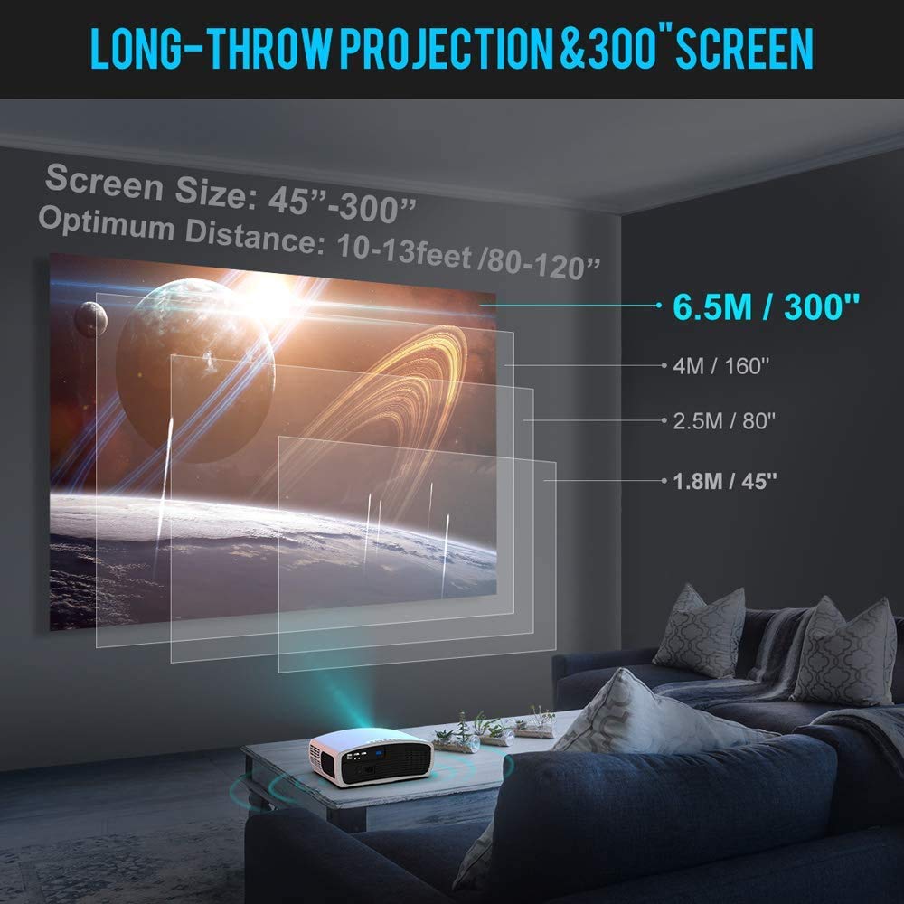 ■美品 wimius s1 プロジェクター ネイティブ1080p 4k対応 Amazon.com: Native 1080P Projector Support 4K Full HD