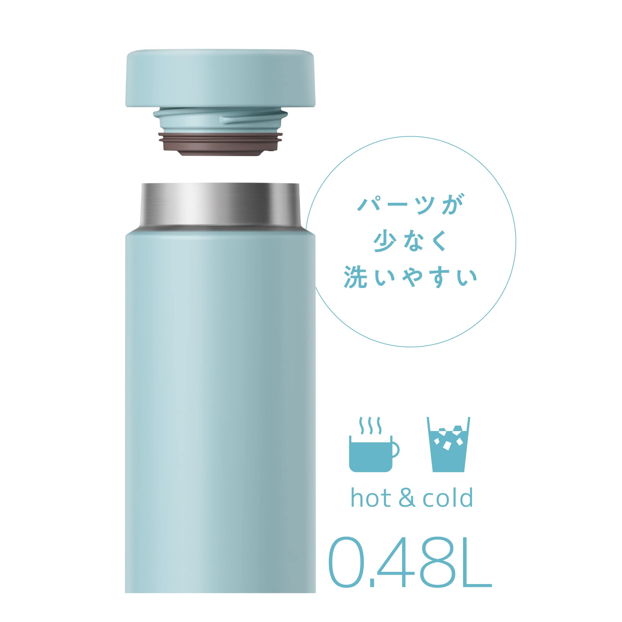 THERMOS FBA-501T 480ml 水筒 | ヤマダウェブコム