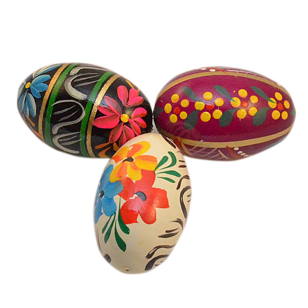Amazon.com: Bazar Krakowski Polish PISANKA - Traditional Wood Easter Eggs  Set 1 : Home & Kitchen