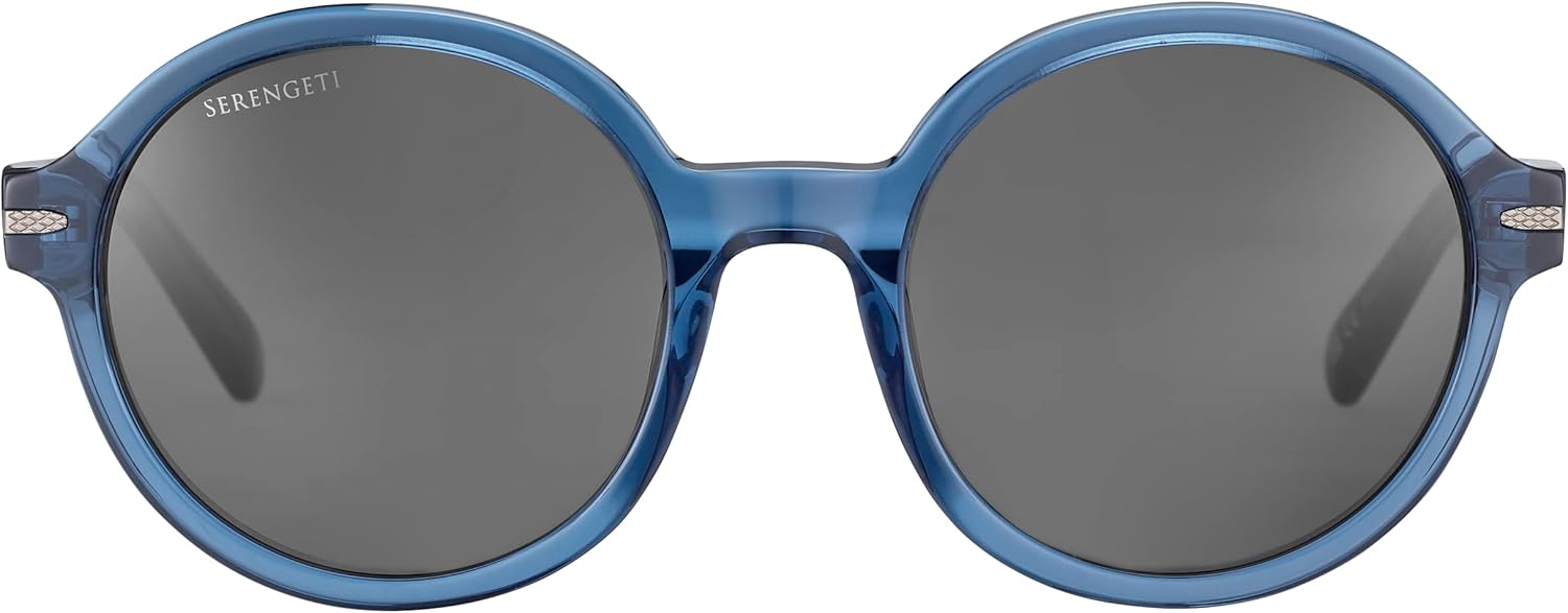 Serengeti - Joan, Shiny Crystal Fed Blue, Mineral Polarized Smoke Cat 2 to 3, Medium, Sunglasses, Feminine, Adult - Image 3
