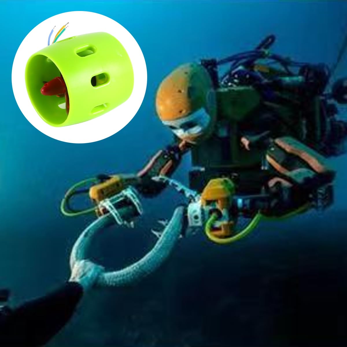 Hélices Propulsor Submarino Propulsión de Barco Motor eléctrico sin escobillas de 12-24 V para Canoa Kayak Barco de Pesca Tabla de Remo (Sentido Contrario a Las Agujas del Reloj)