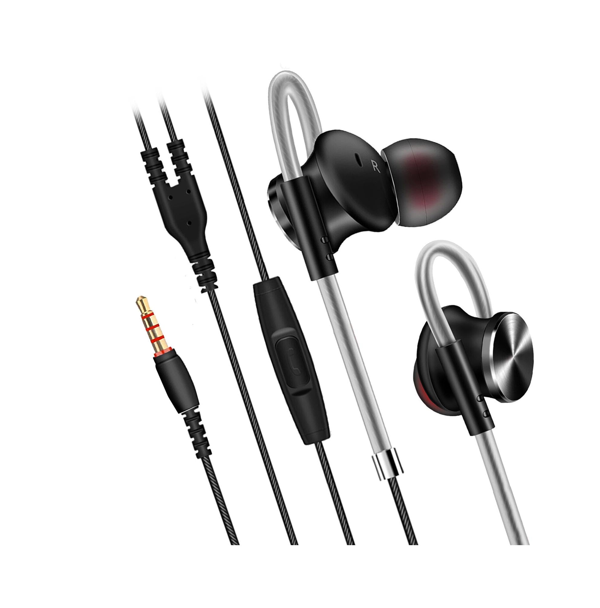 iSeventy9 In-Ear Earbuds, Magnetic Wired Earphones Mic Metal Stereo Bass Noise Cancelling- Black, Standard