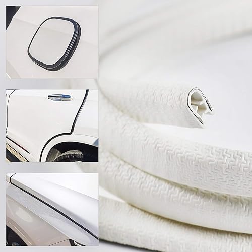 Miniatura 10 de Tira de borde de sello en forma de U de 38 x 12 pulgadas con espacio de ajuste de metal de 364 a 14 pulgadas, PVC EPDM, protector fuerte pero