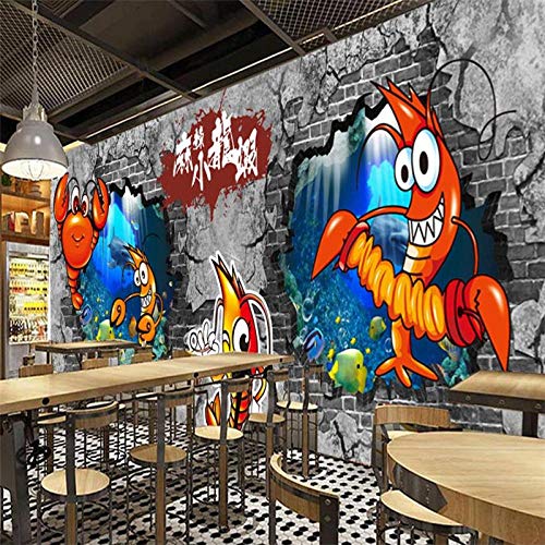 Papier peint fruits de mer WLLLO décoration murale de mode