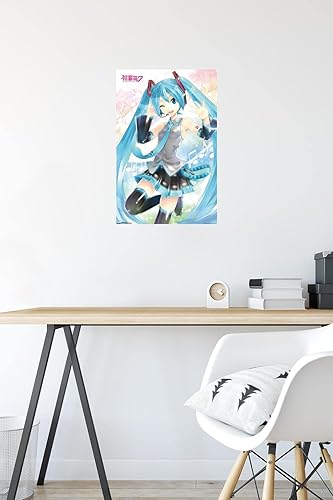 Miniatura 5 de Trends International Hatsune Miku - Póster de pared agitado, 14.725 x 22.375 pulgadas, paquete de póster y montaje prémium