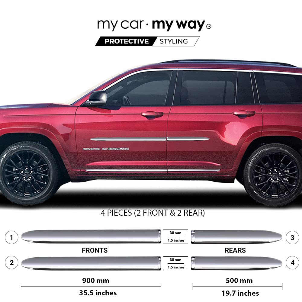 Buy my car my way Bright Chrome Body Side Molding Trim (Fits) Jeep