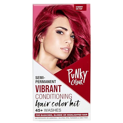 Miniatura 7 de Punky Kit de caja de color de algodón de azúcar para cabello decolorado, rubio o resaltado, tinte para el cabello no dañino, vegano, libre de PPD y