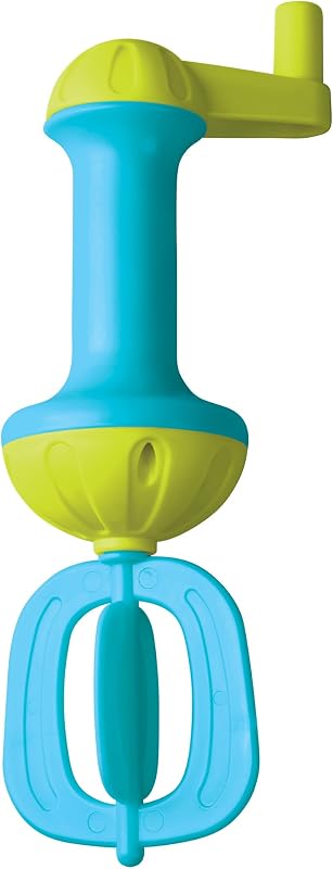 Juguetes de baño para niños pequeños: batidor de burbujas para niños, para juegos sensoriales, habilidades motoras y diversión a la hora del baño, azul
