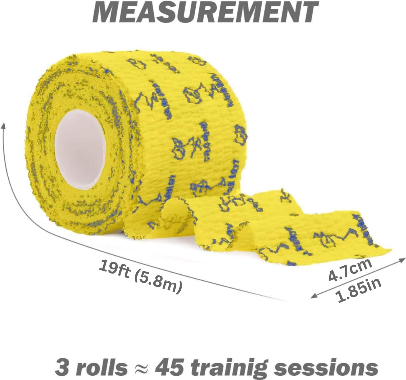 WARM BODY COLD MIND Nastro Hook Grip Per Sollevamento Pesi - Rotolo 4,7m X 5,1cm, Adesivo Per Pollice, Powerlifting, Cross Training - Rosso, Confezione Multipla