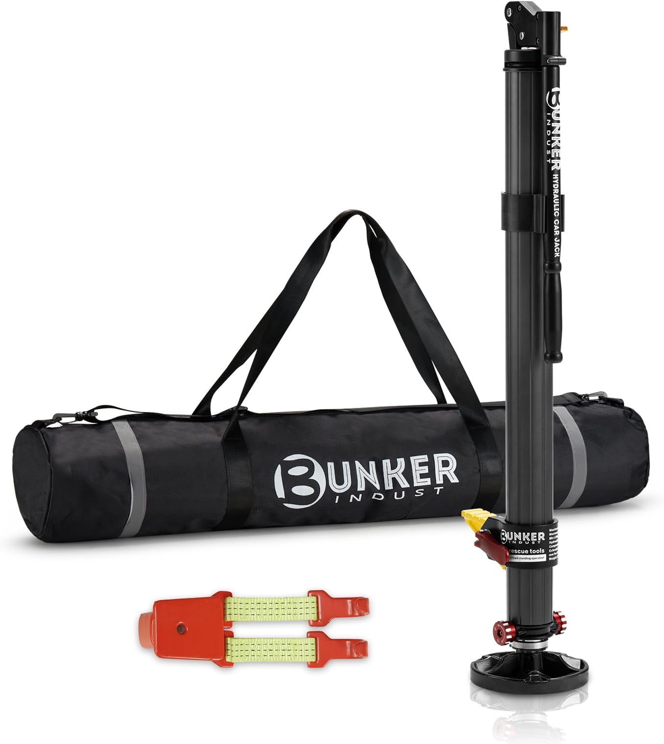 BUNKER INDUST Hydraulic Lift Jack, Powerful Offroad Recovery Jack Heavy Lifting Farm Jack with Lift Mate Storage Bag, 4,409lbs Capacity