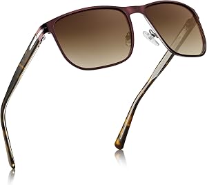 CARFIA Acetate & Metal Mens Sunglasses Polarized UV Protection, Classic Fashion Cool Driving Daily Shades CA5335