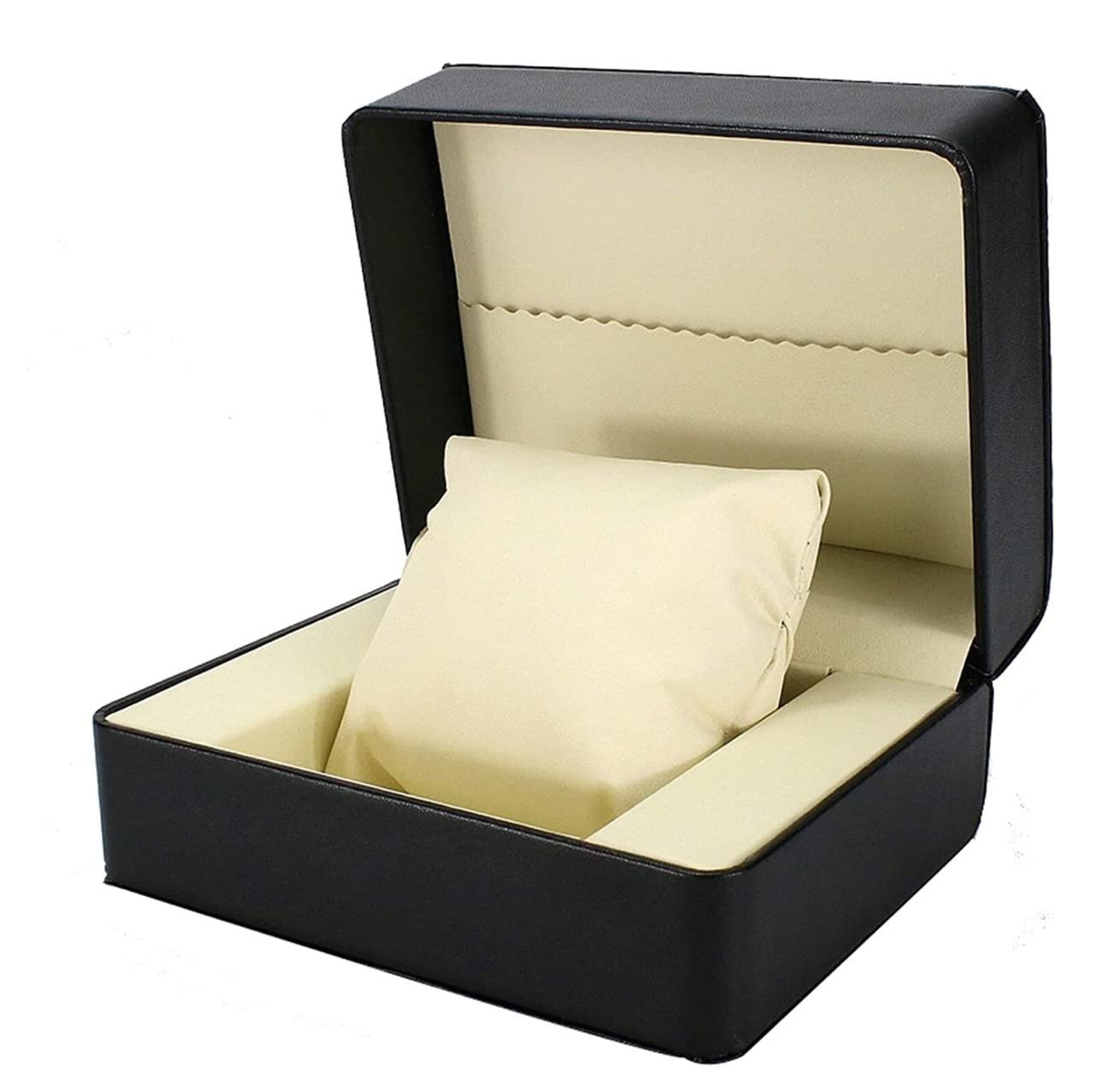 QUSYZD Watch Case Watch Roll Watch Winder Single Slot Watch Box Elegant PU Leather Wristwatch Display Case Jewelry Holder Storage Organiser Box Watch Box Watch Organizer,