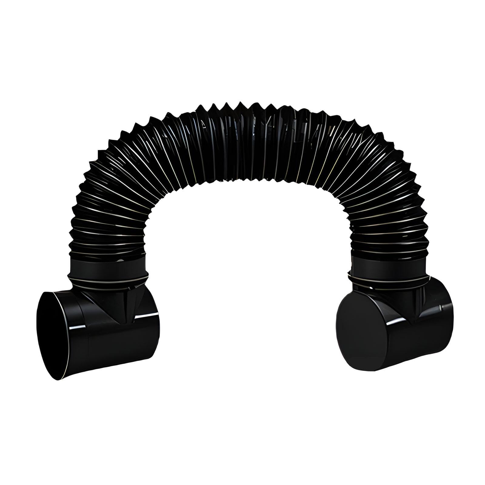 Manguera de ventilación para secadora de 4 pulgadas, codo de 90 grados, alambre de acero reforzado y sellado seguro para un secado eficiente, codo de escape flexible para secadora