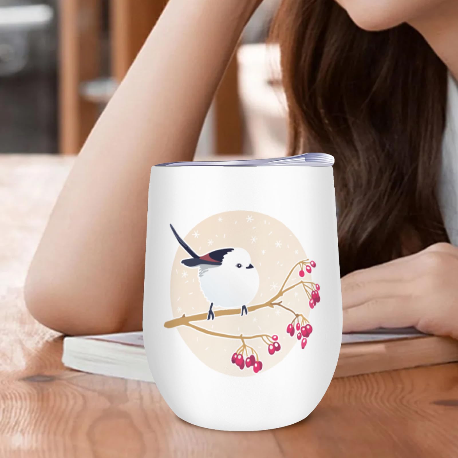 Amazon | シマエナガ かわいい 鳥2 マグカップ コーヒーカップ 