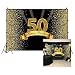 Produktbild Cassisy 3x2m Vinyl Geburtstag Fotohintergrund 50 Geburtstag Hintergrund Glitzer Pailletten Strahlen Gold Schwarz Fotoleinwand Hintergrund für Fotoshooting Fotostudio Requisiten Party Photo Booth