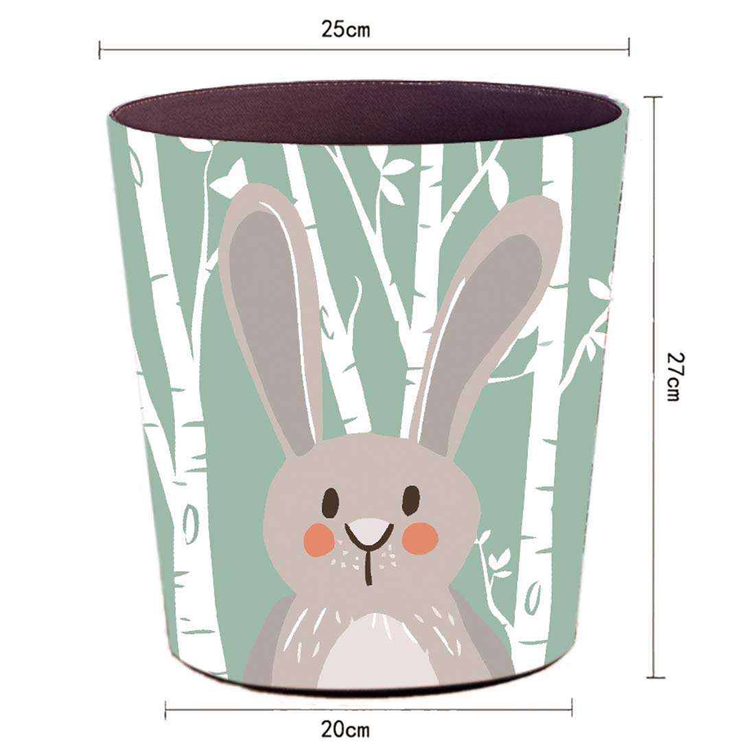 Cubo de Basura Infantil 10 L Piel Sintética Diseño Animales