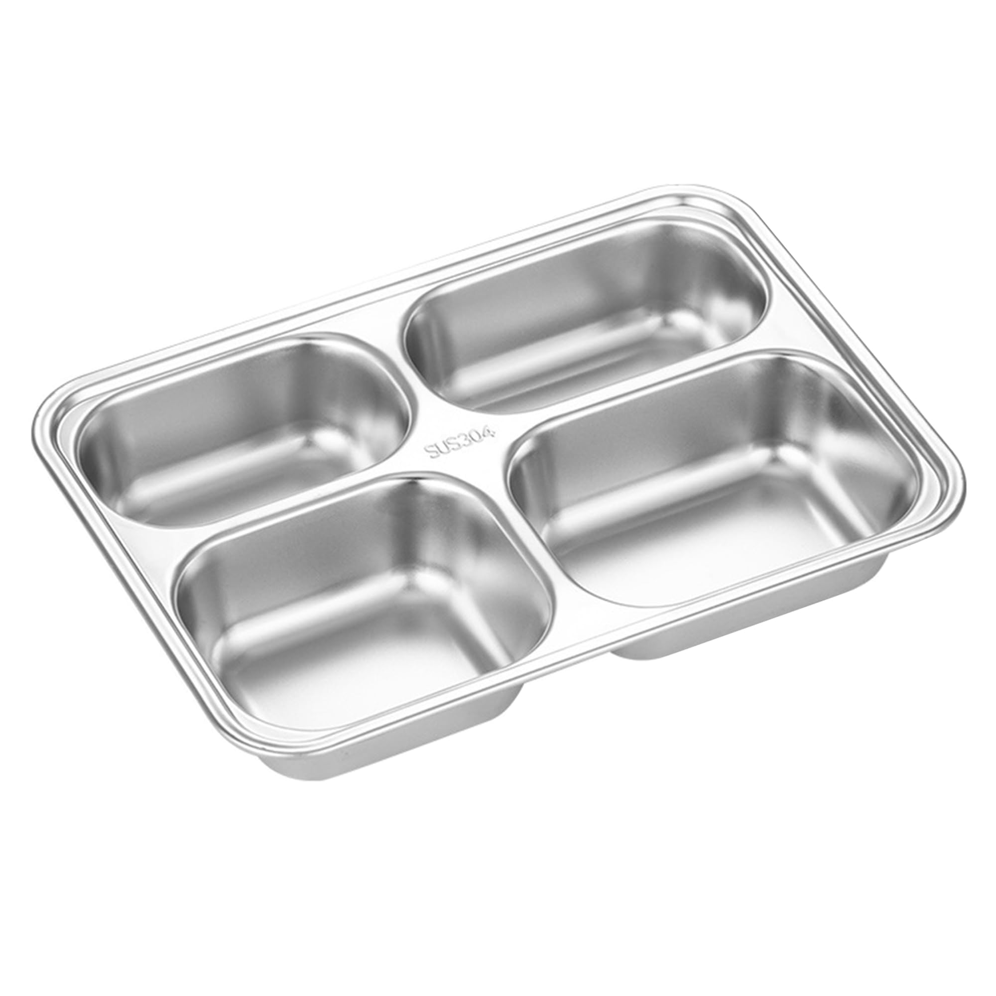 Amazon.co.jp: Desirable ランチプレート 深め ステンレス304 仕切り皿