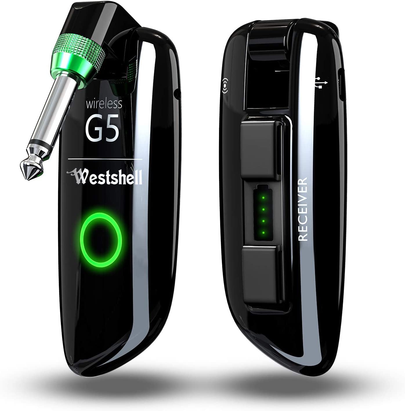 Westshell Wireless Guitar System, Wireless Guitar Transmitter Receiver Guitar Accessories Support Mu