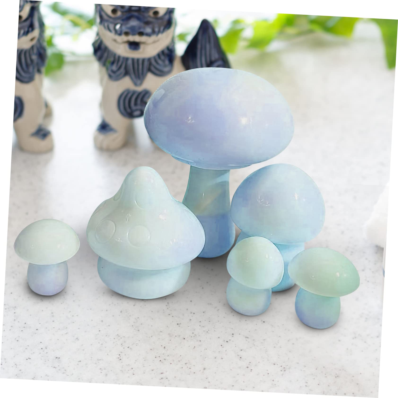 EXCEART Stampo in Silicone a Forma di Fungo, 6 Pezzi, Facile da Sformare, Riutilizzabile, per Creazioni Fai da Te e Decorazioni in Resina Epossidica