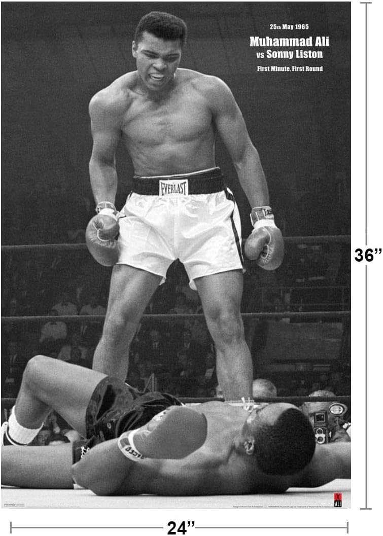 Amazon Co Jp モハメド アリ ソニー リストンに反対1965第1ラウンドノックアウト ファインアート プリント 60 96 X 91 44 Cm ホーム キッチン