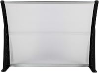 Vista 7 de Toldo para puerta de patio, cubierta de policarbonato para puerta delantera al aire libre, protección UV, lluvia, nieve, luz solar, hoja hueca
