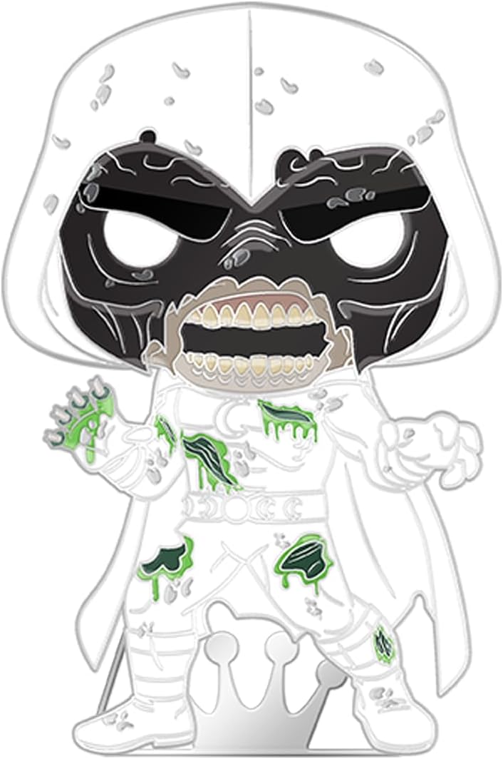 Funko Large Enamel Pin MARVEL: Zombie Moon Night, Moon Knight, Marvel Zombies Enamel Pins, Cute Collectable Novelty Brooch - Image 2