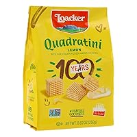 Vista 1 de Loacker Quadratini - Galletas prémium de oblea de limón, 250 gramos/8.82 onzas