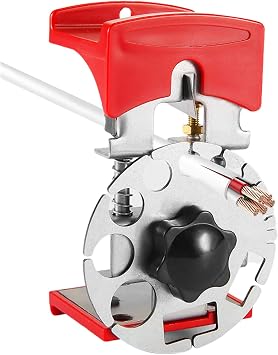 Automatic Wire Stripper Handheld Copper Wire Stripping Machine Universal Handheld Stripper Tool Portable Copper Wire Stripper for Quick Wire Stripping Metal Plate Model