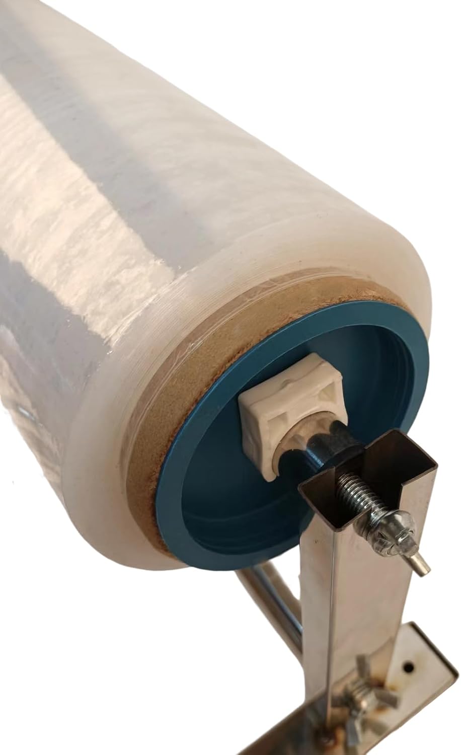 Stretch Film Wrapping Machine, Stainless Steel Table Stretch Film Dispenser, Wrapping Packing Machine, Manual Pallet Wrapper Tool Set (16 inch)